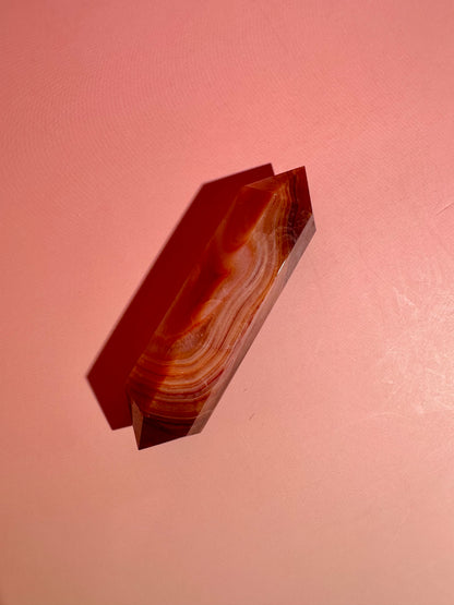 Carnelian Double Terminated Point – Option D | Empowerment, Focus & Grounding Energy