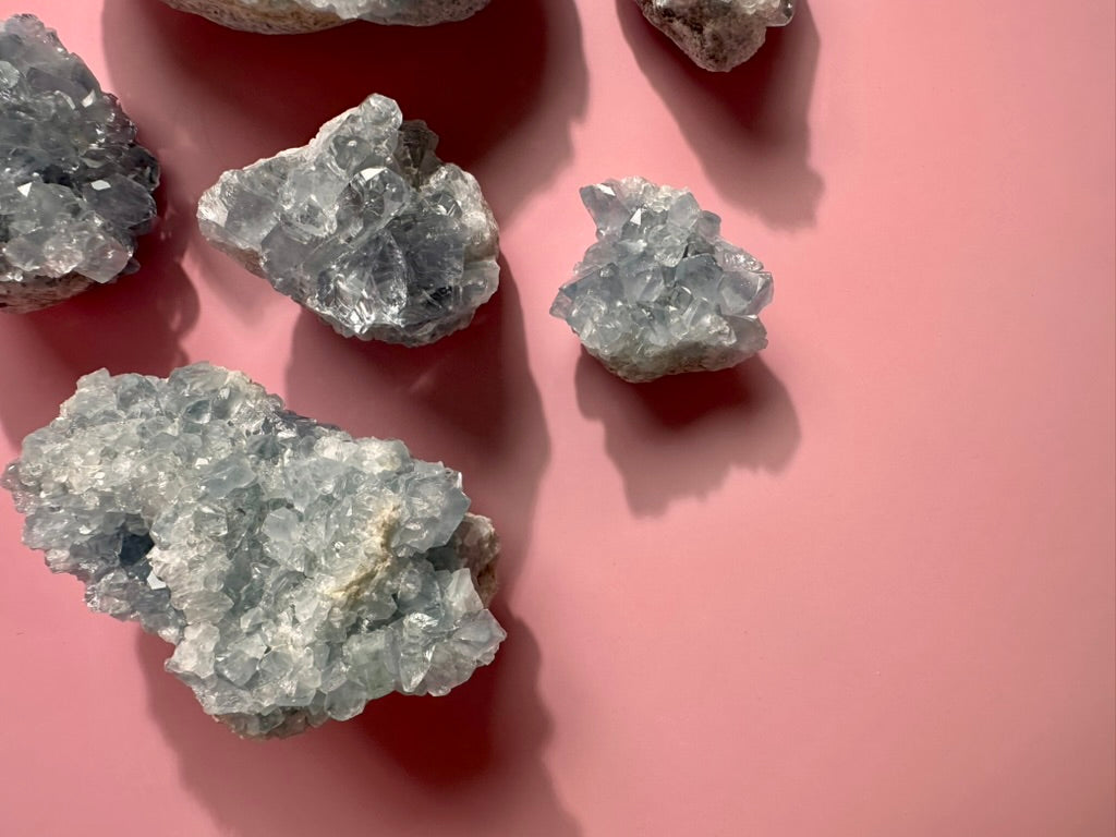 Celestite Cluster - H