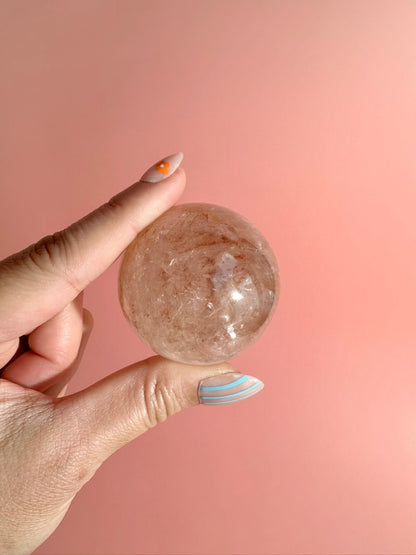 Fire Quartz Sphere – Option D | Motivation, Strength & Transformative Energy (Copy)