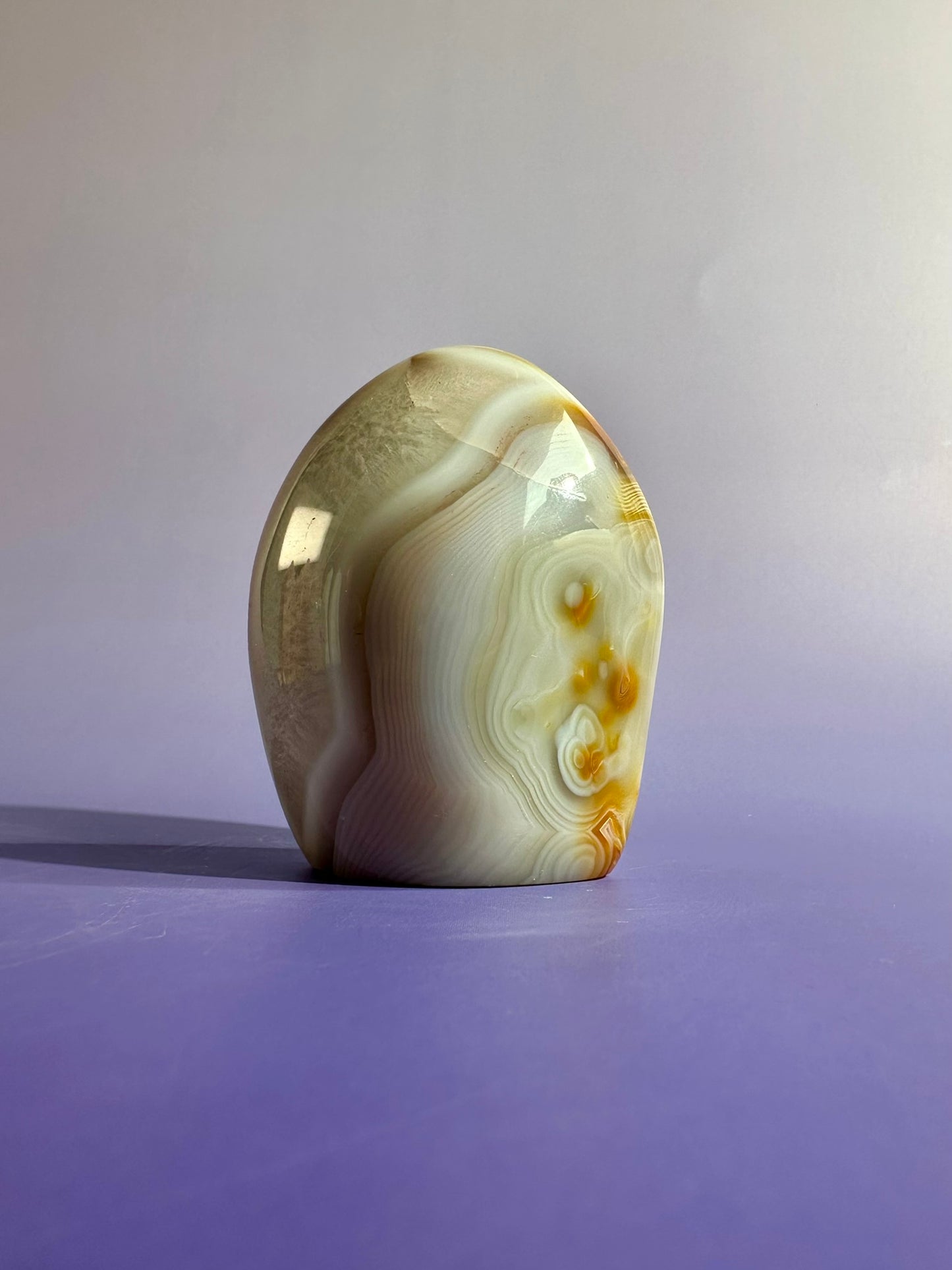 Agate Standing Freeform Option A | One-of-a-Kind Polished Agate Display Crystal