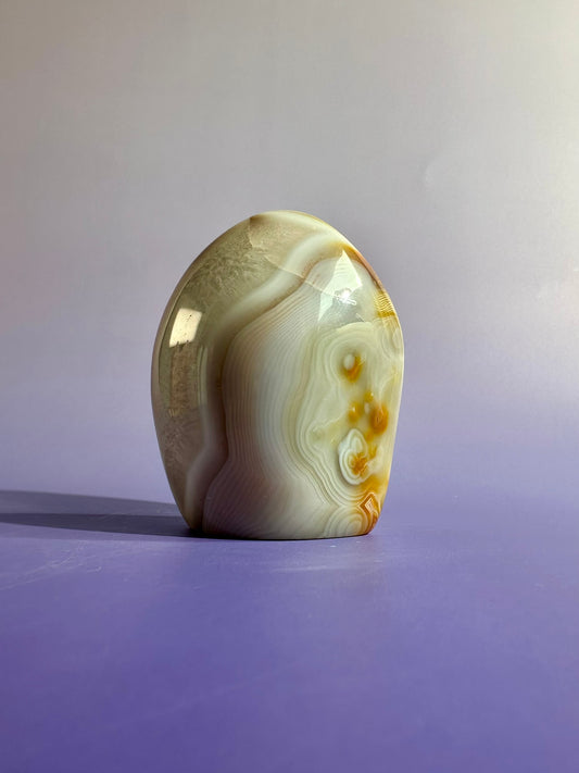Agate Standing Freeform Option A | One-of-a-Kind Polished Agate Display Crystal