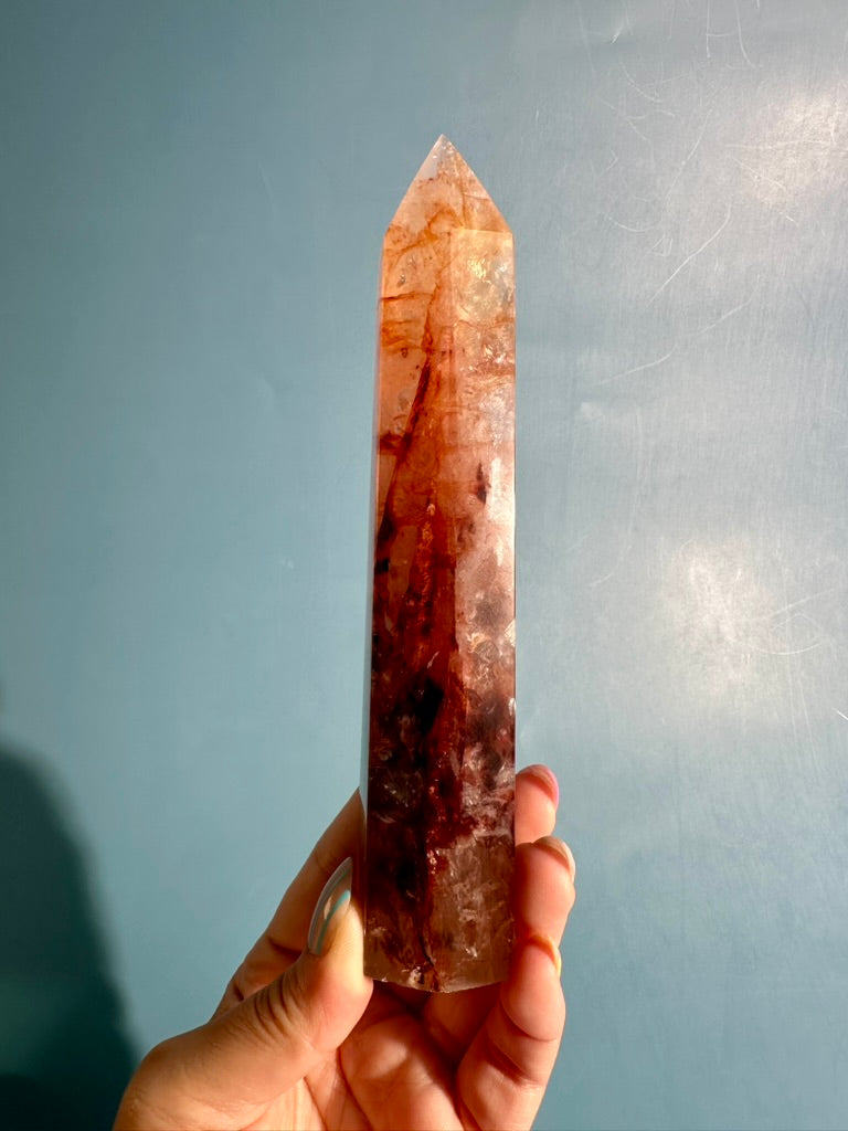 Fire Quartz Tower – Option C | Strength, Transformation & Clarity Energy