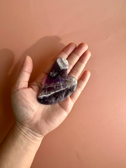 Chevron Amethyst Gua Sha Tool