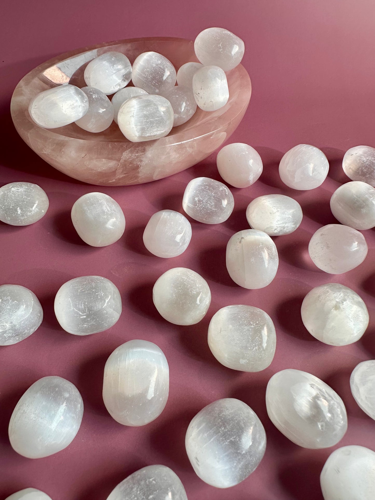 Satin Spar (Selenite) Tumble