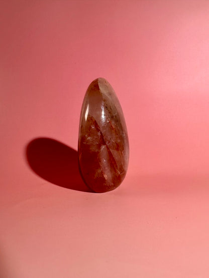 Fire Quartz Standing Freeform Option C | One-of-a-Kind Collector Crystal
