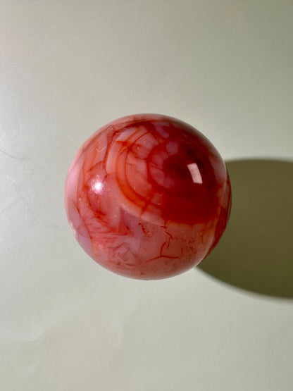 Carnelian Sphere – Option A | Courage, Confidence & Vitality Crystal