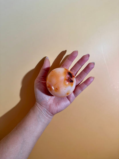Carnelian Sphere – Option M | Bold Courage, Abundance & Empowerment Crystal