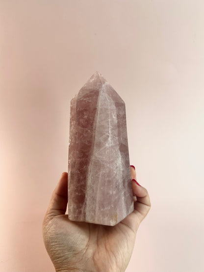 Perfectly Imperfect Rose Quartz Tower Misfit - A