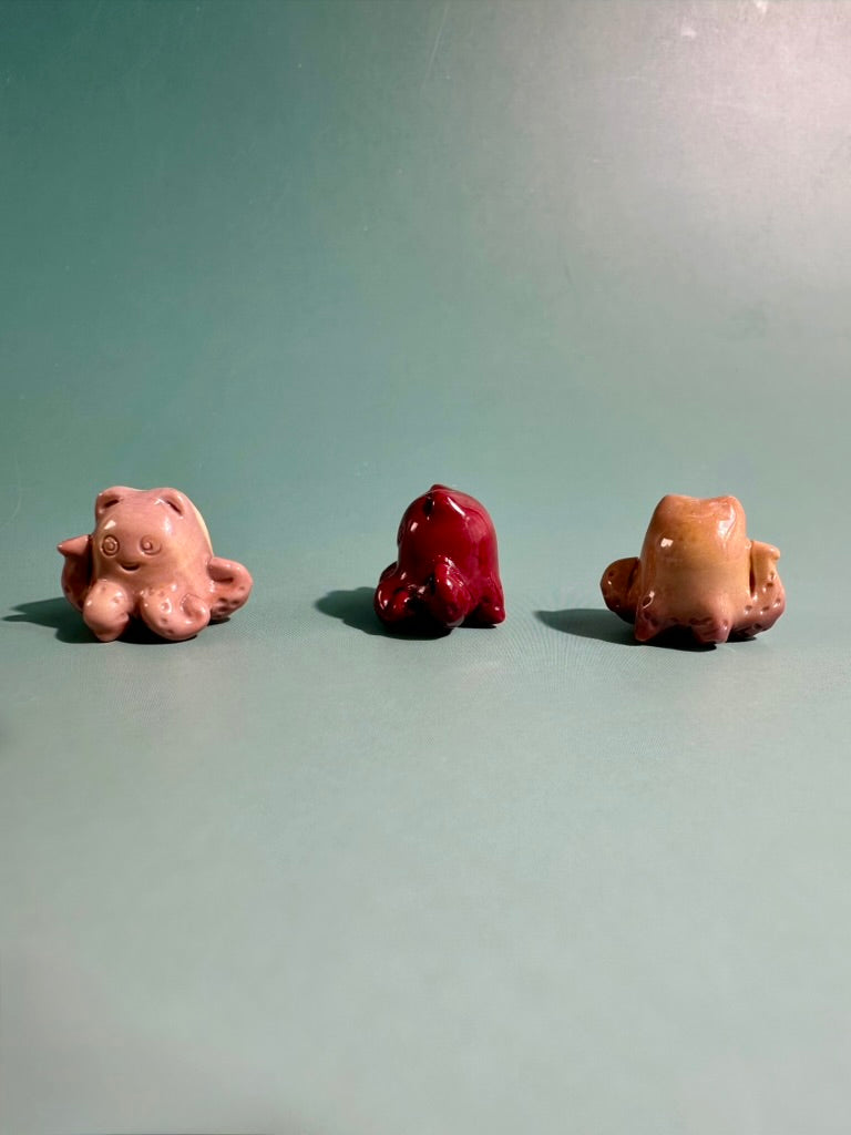 Mini Alashan Agate Octopus | Cute Crystal Carving