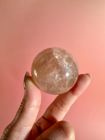 Fire Quartz Sphere – Option D | Motivation, Strength & Transformative Energy (Copy)