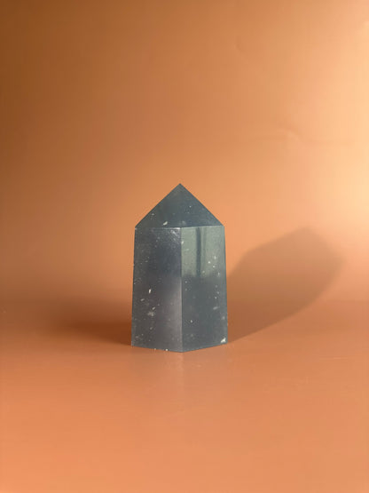 Large Peruvian Snowflake Angelite Tower - D