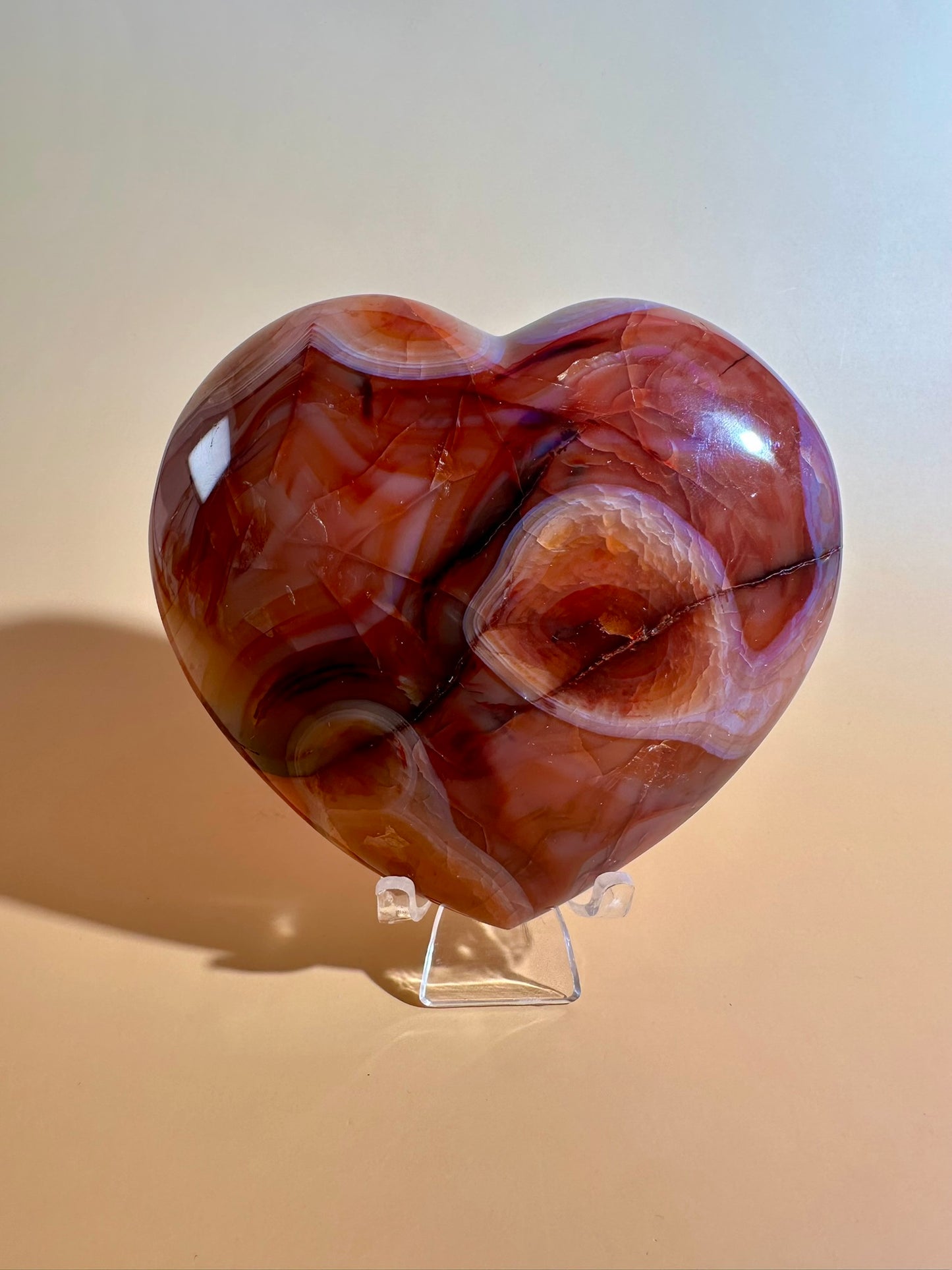 Carnelian Heart – Option H | Collector Crystal, Confidence & Positive Energy