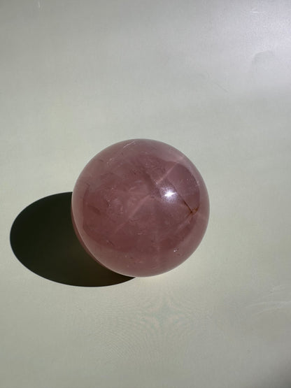 Star Rose Quartz Sphere - B