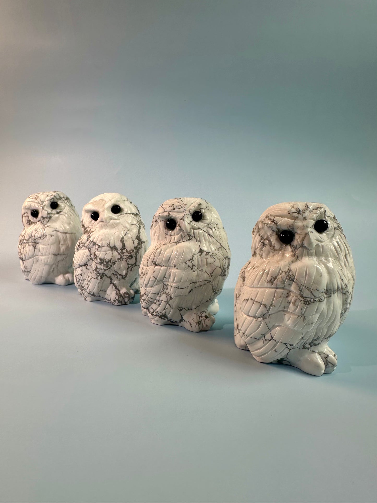 Howlite Owl Carving