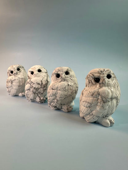 Howlite Owl Carving