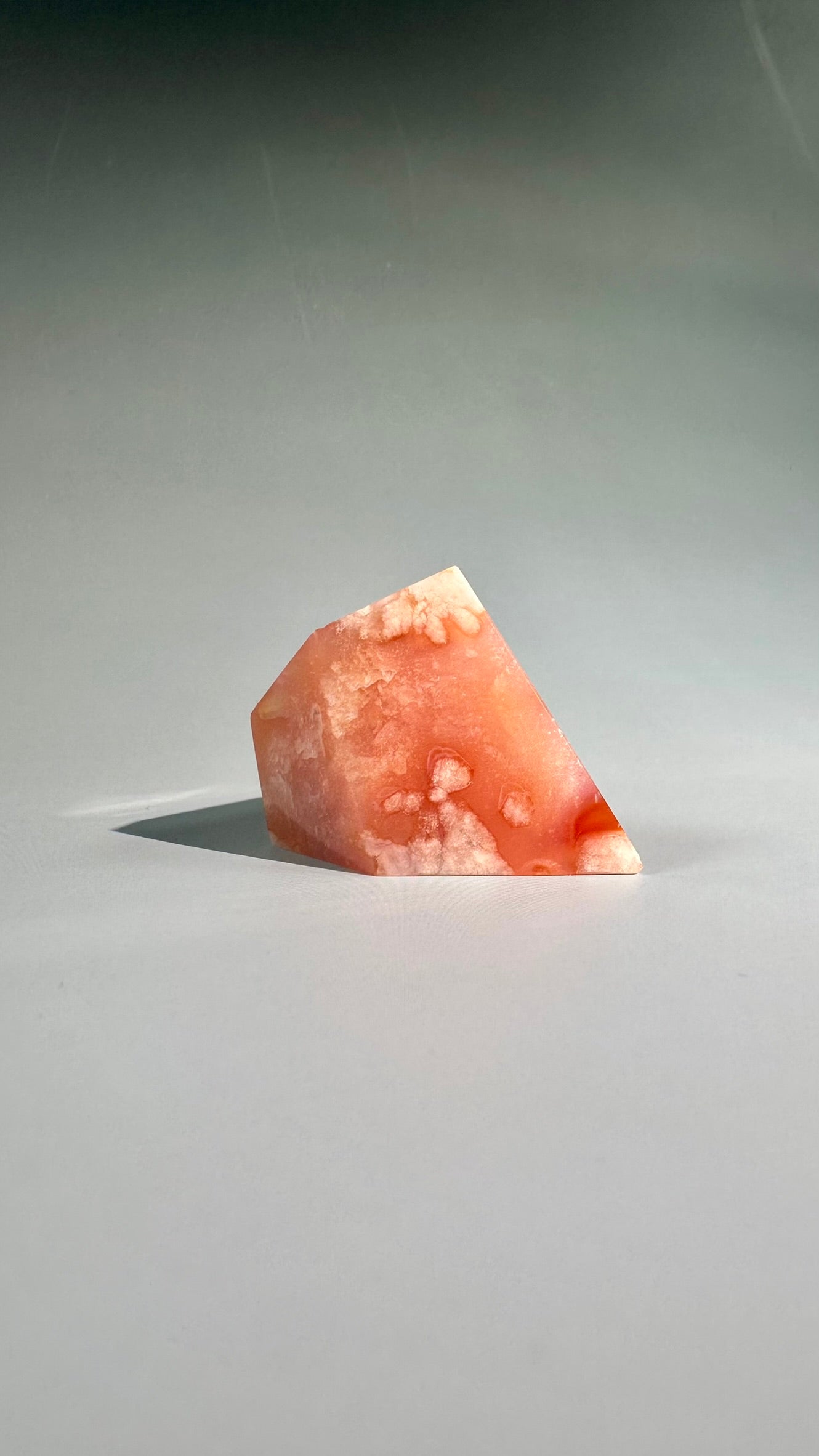 Pink Carnelian Flower Agate Gusher – Option A