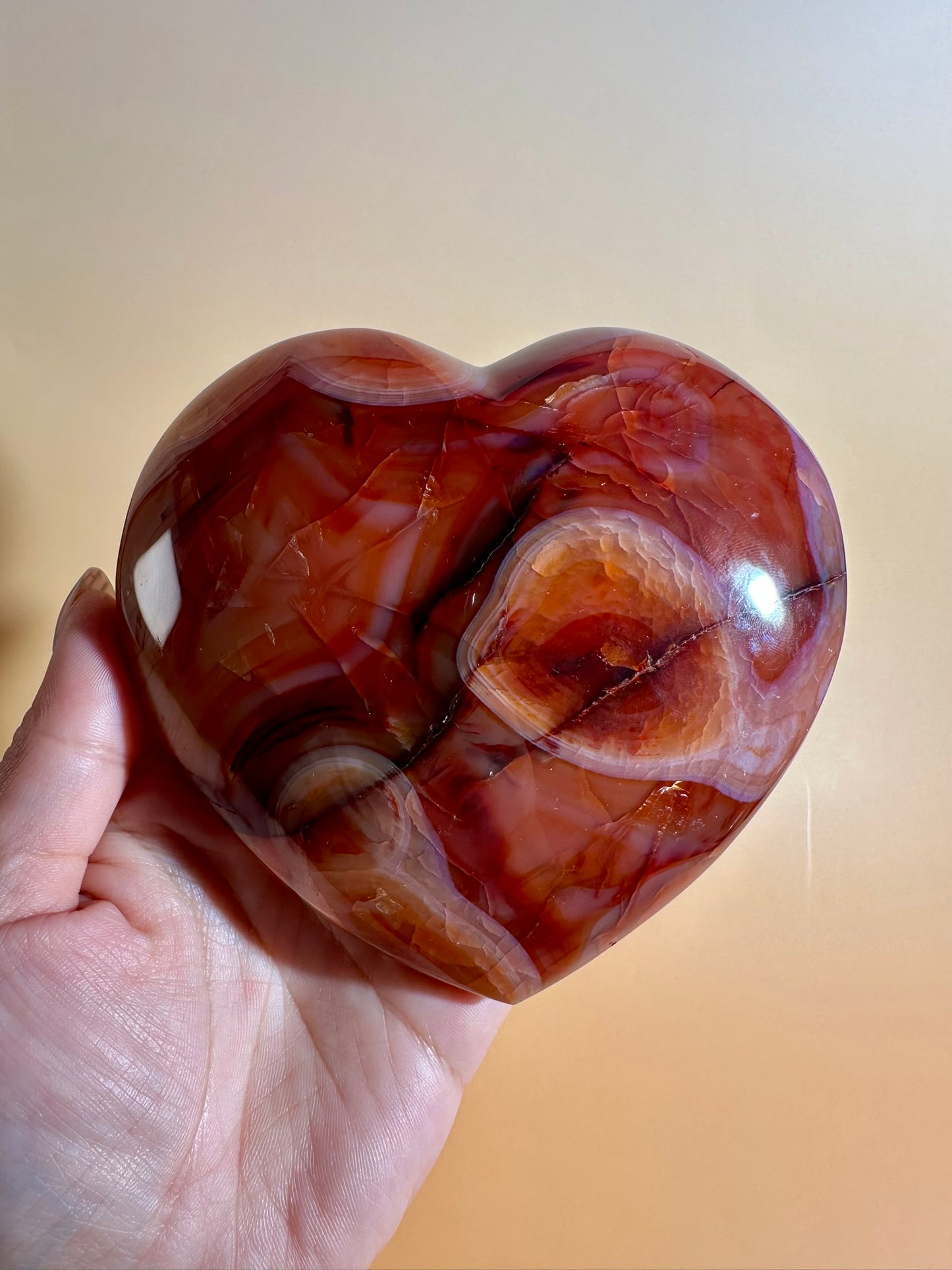Carnelian Heart – Option H | Collector Crystal, Confidence & Positive Energy