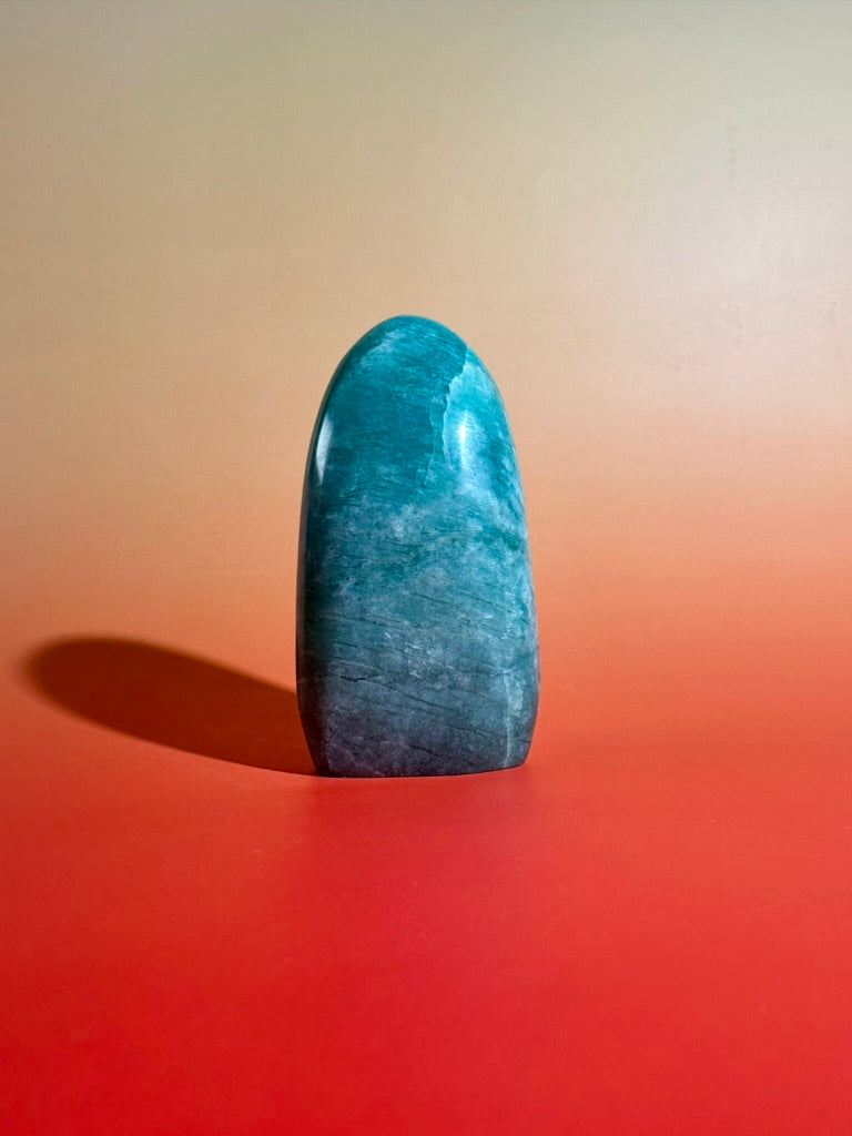 Amazonite Standing Freeform Option D | Polished Amazonite Display Crystal