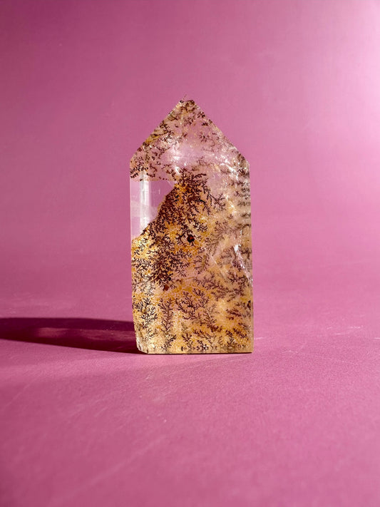 Dendritic Quartz Tower – Option C | Clarity, Balance & Nature Energy