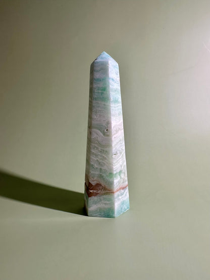 Caribbean Calcite Tower – Option C | Clarity, Harmony & Mindful Living Energy