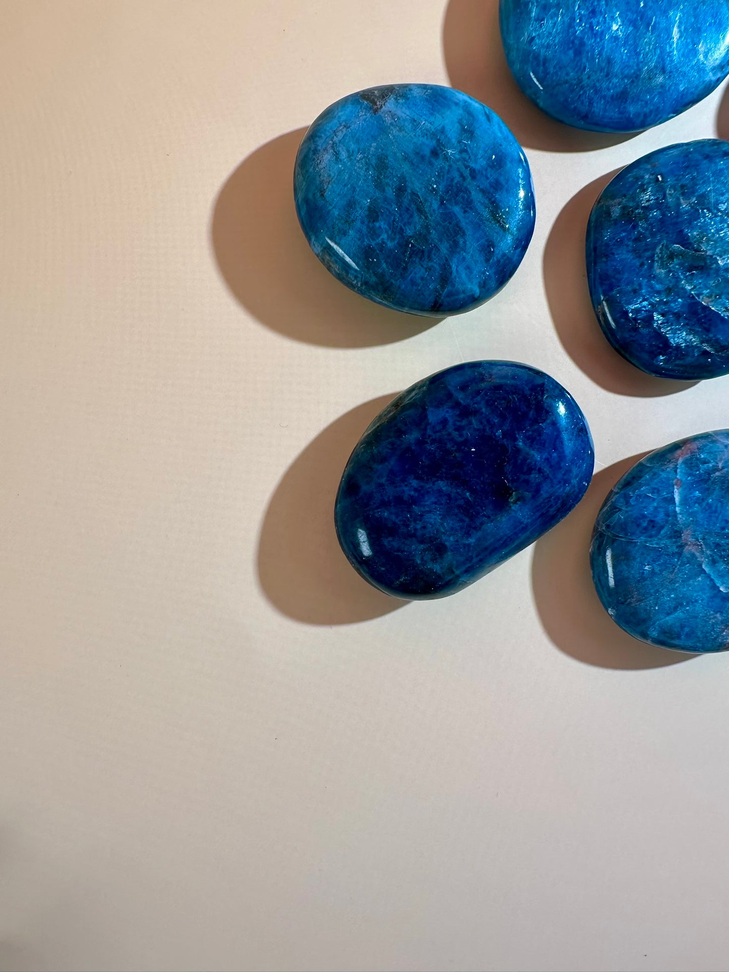 Blue Apatite Irregular Flat Palm