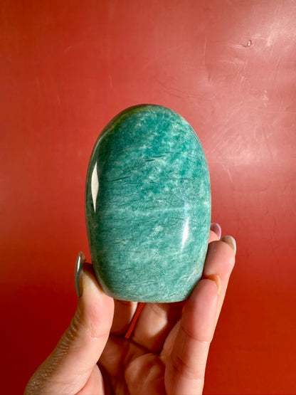 Amazonite Standing Freeform Option B | Polished Collector Crystal