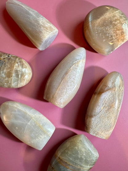 Polished Moonstone Standing Freeform