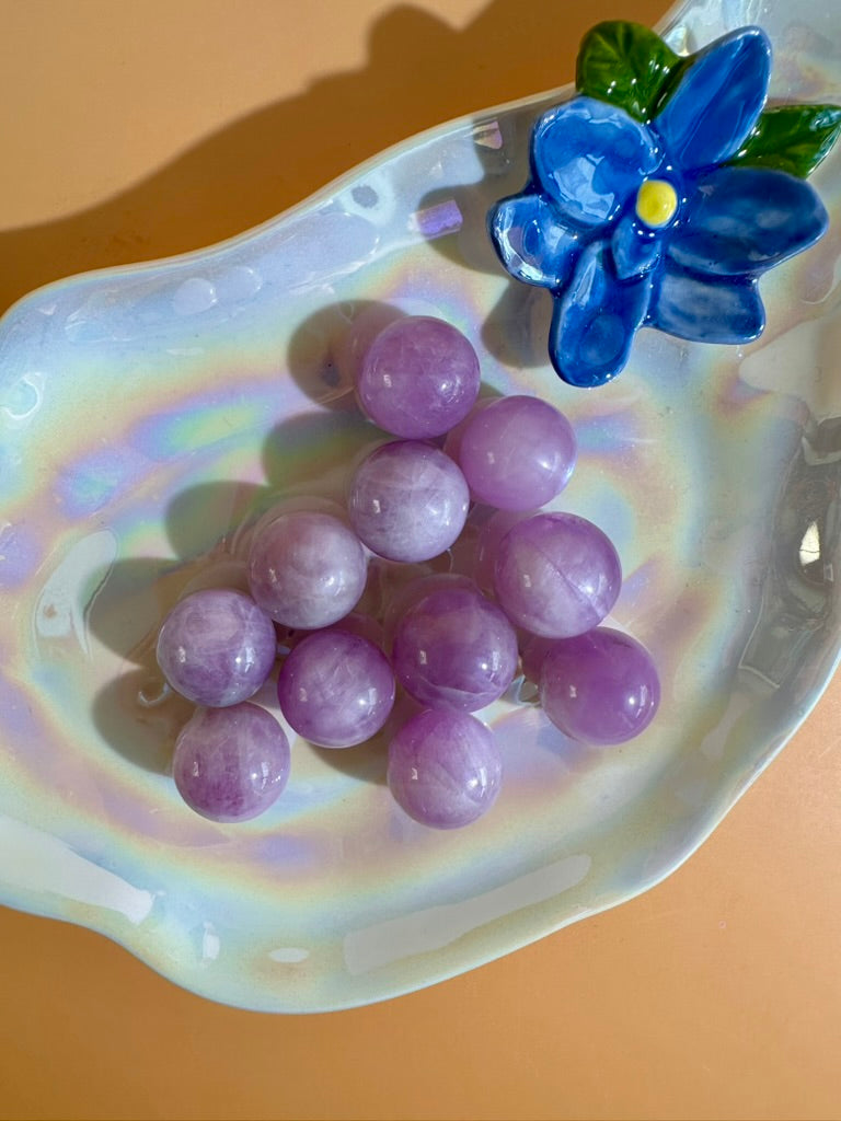 Small Kunzite Sphere 18mm | Mini Crystal Sphere