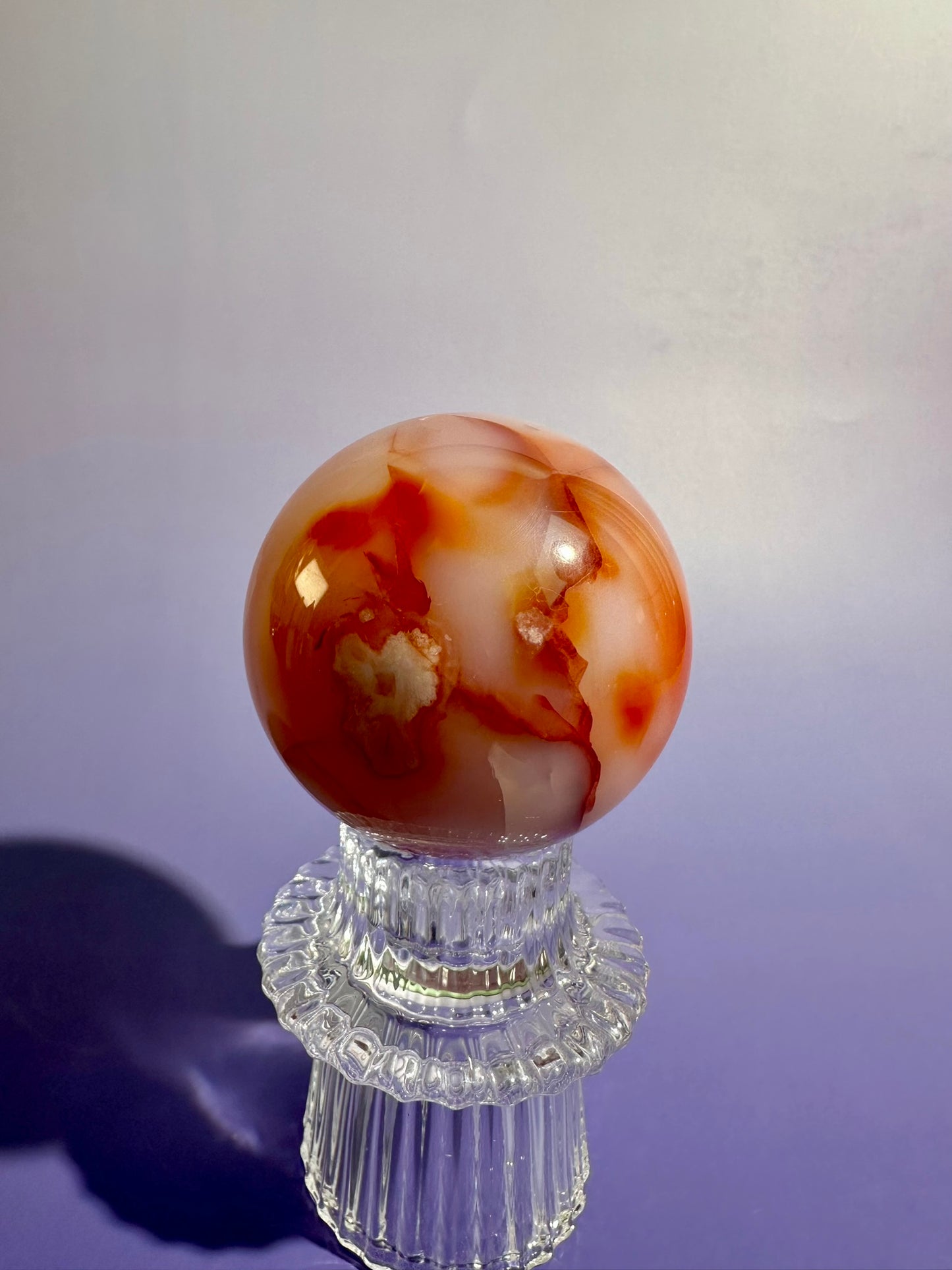 Carnelian Sphere – Option J | Manifestation, Courage & Abundance Crystal
