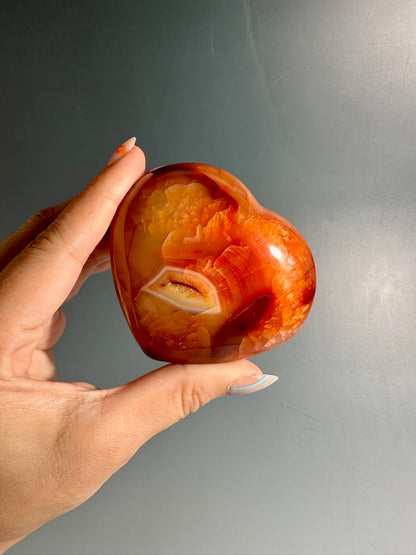 Carnelian Heart – Option C | Abundance, Passion & Collector Crystal