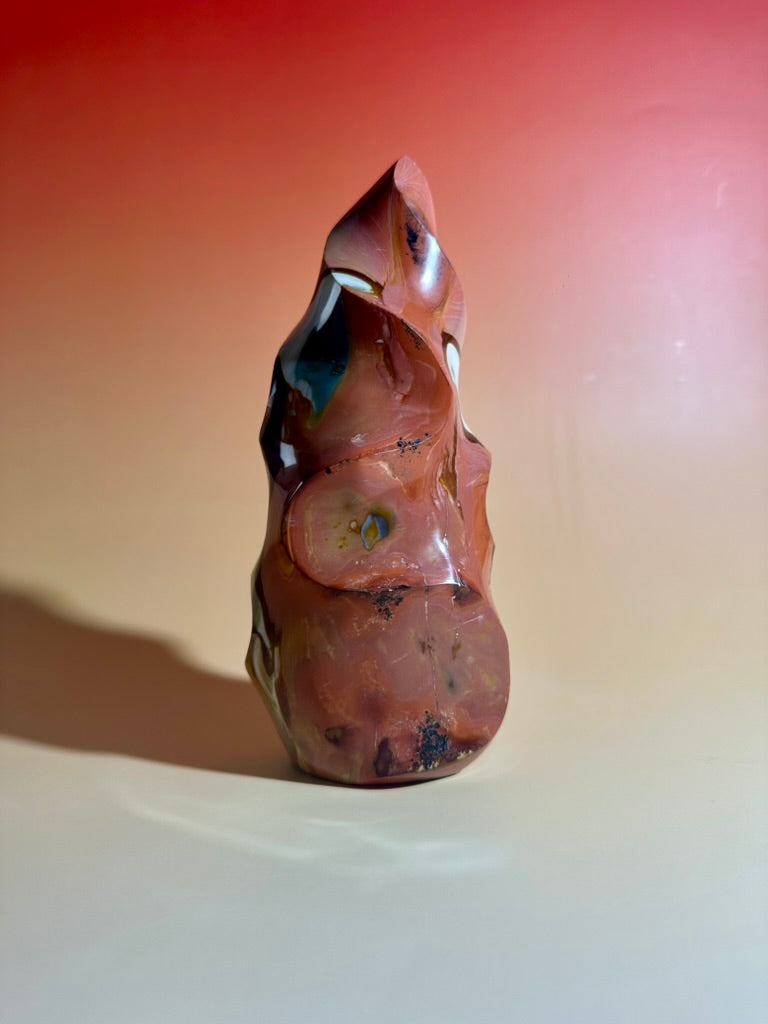 Polychrome Jasper Flame Option H | One-of-a-Kind Madagascar Polished Crystal