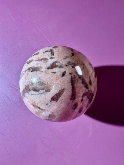 Graphic Feldspar Sphere – Option D | Personal Growth, Clarity & Grounding Energy