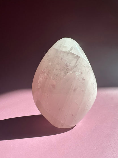Medium Rose Quartz Standing Freeform - B