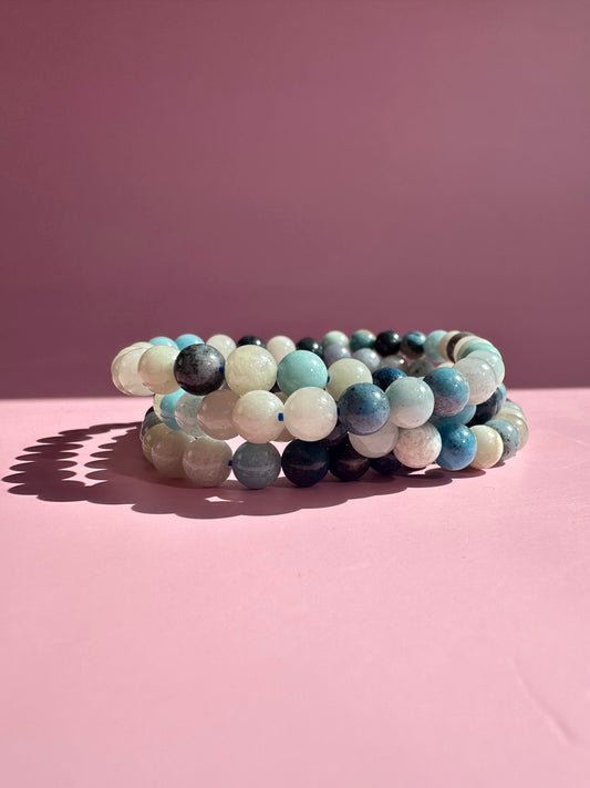 6mm Trolleite Beaded Bracelet