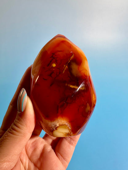 Carnelian Flame – Option G | Abundance, Courage & Positive Energy Crystal