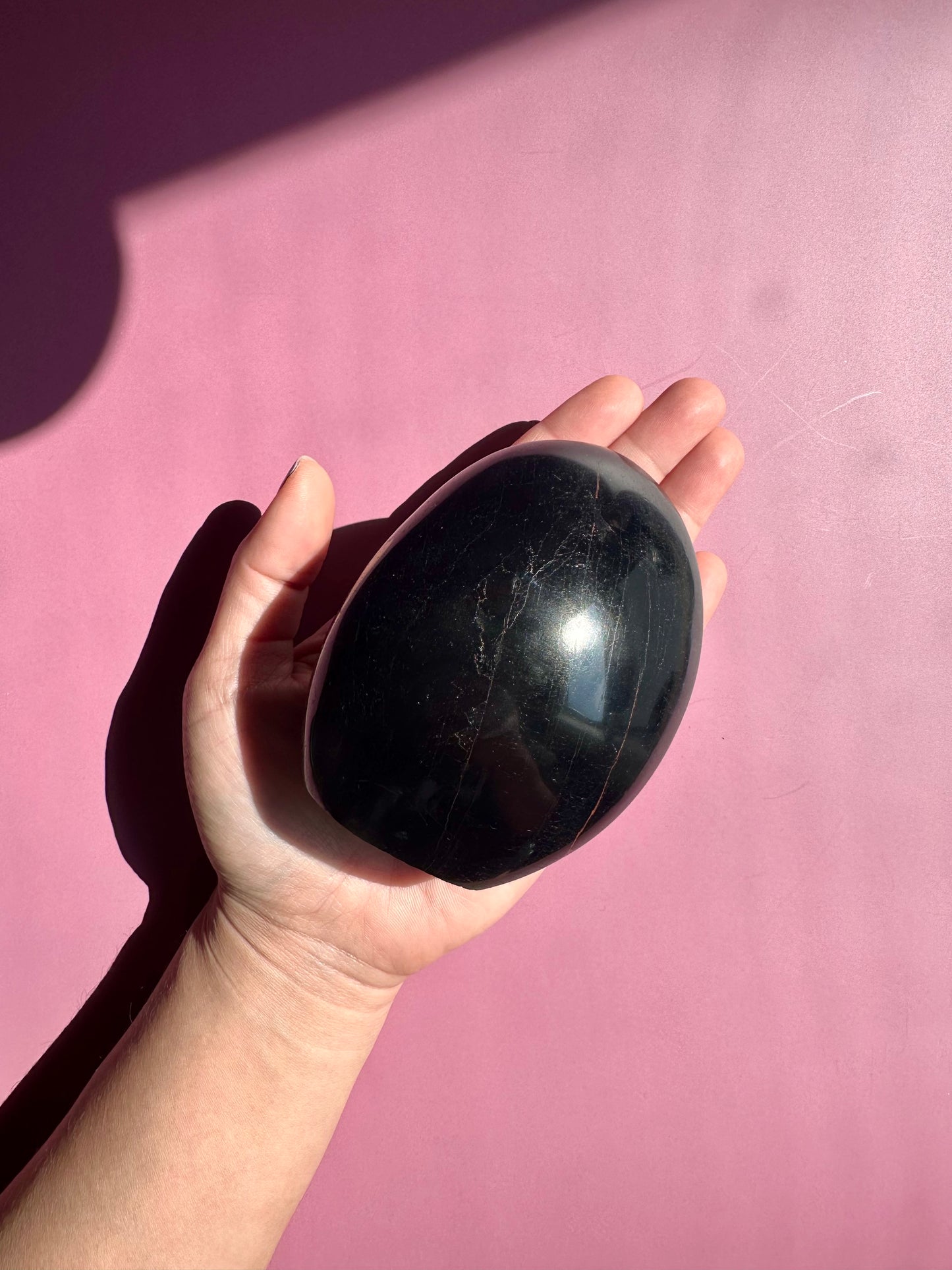 Black Tourmaline Standing Freeform – B