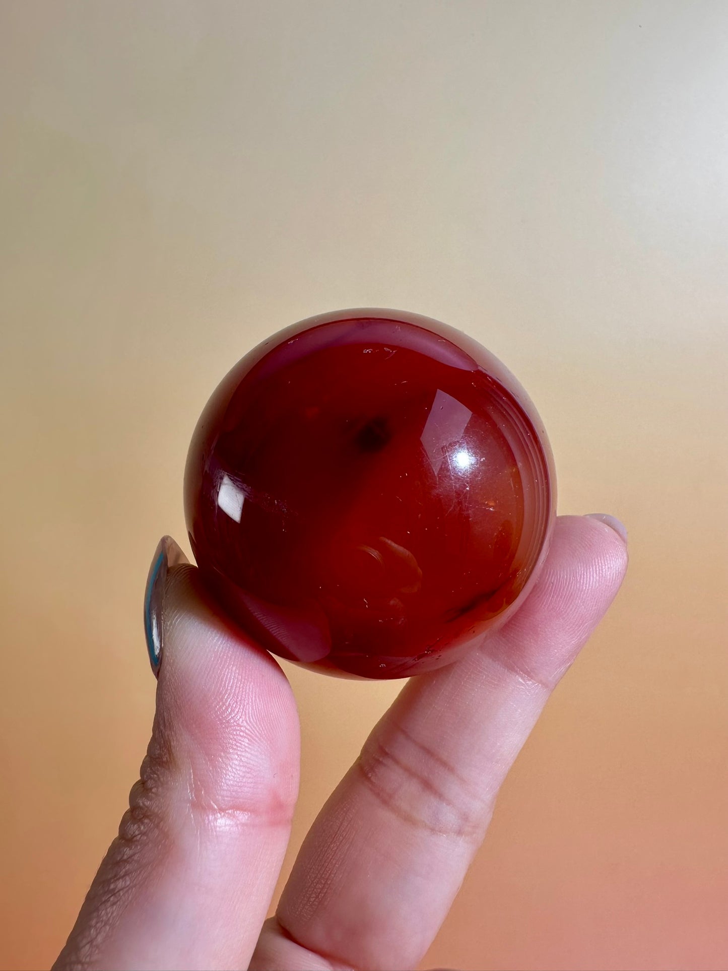 Carnelian Sphere – Option G | Success, Motivation & Empowerment Crystal