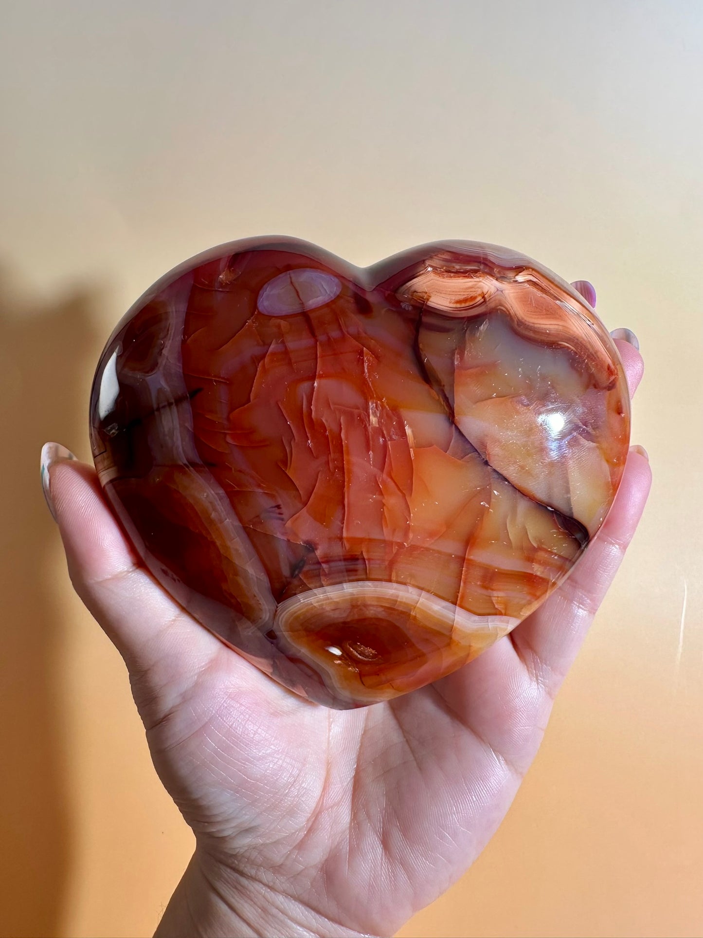 Carnelian Heart – Option H | Collector Crystal, Confidence & Positive Energy