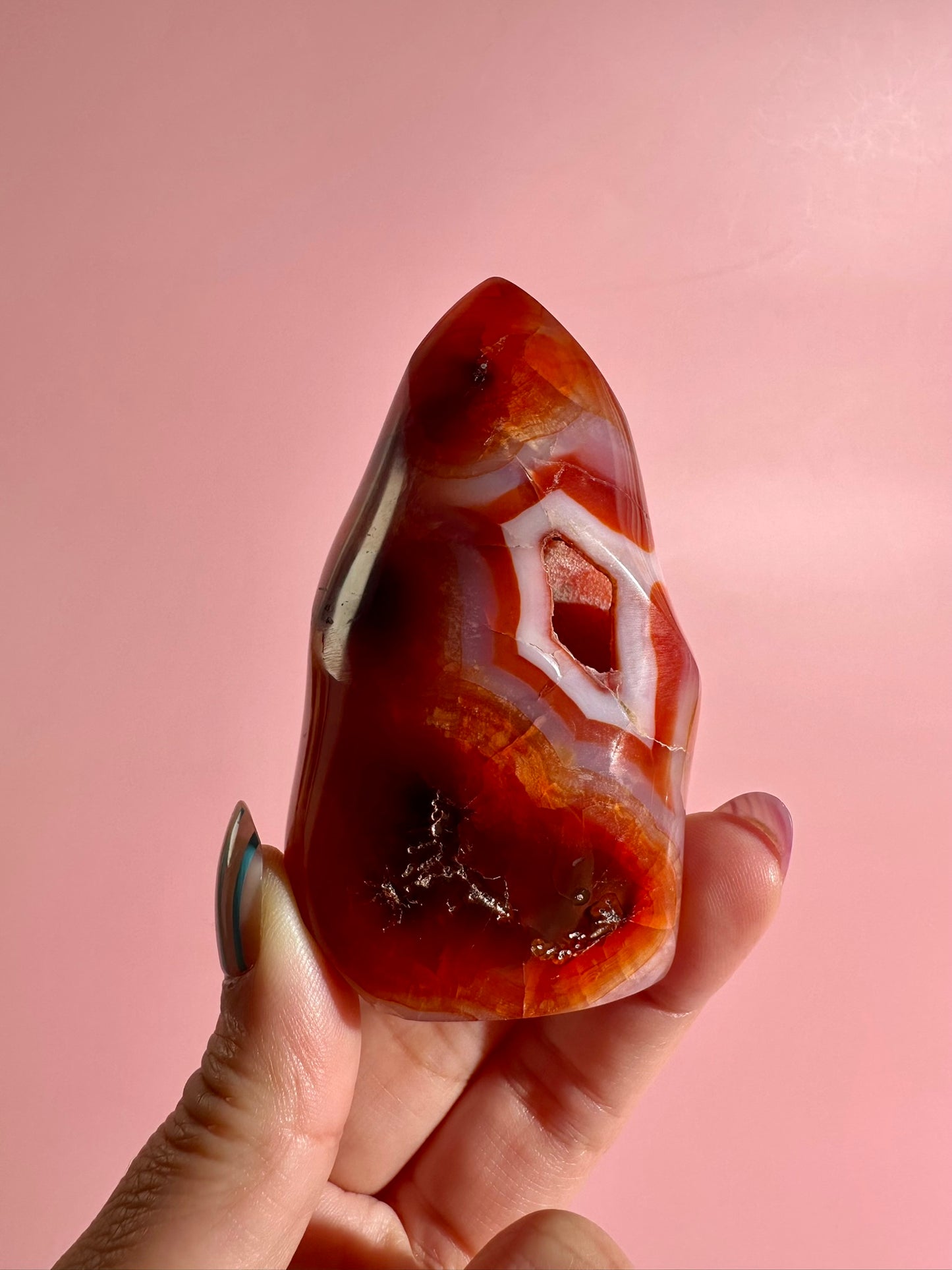Carnelian Flame – Option M | Courage, Success & Empowerment Crystal