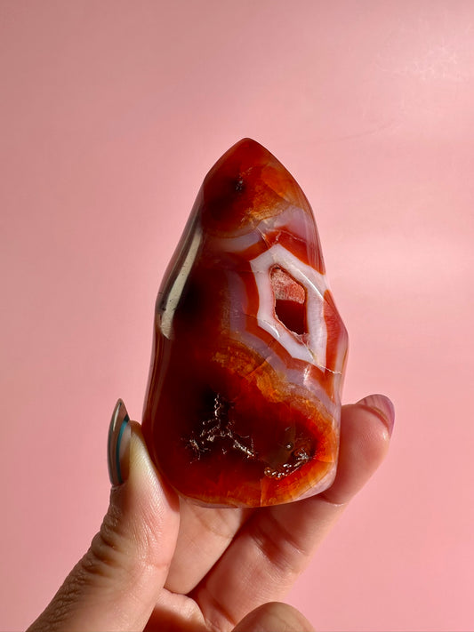 Carnelian Flame – Option M | Courage, Success & Empowerment Crystal