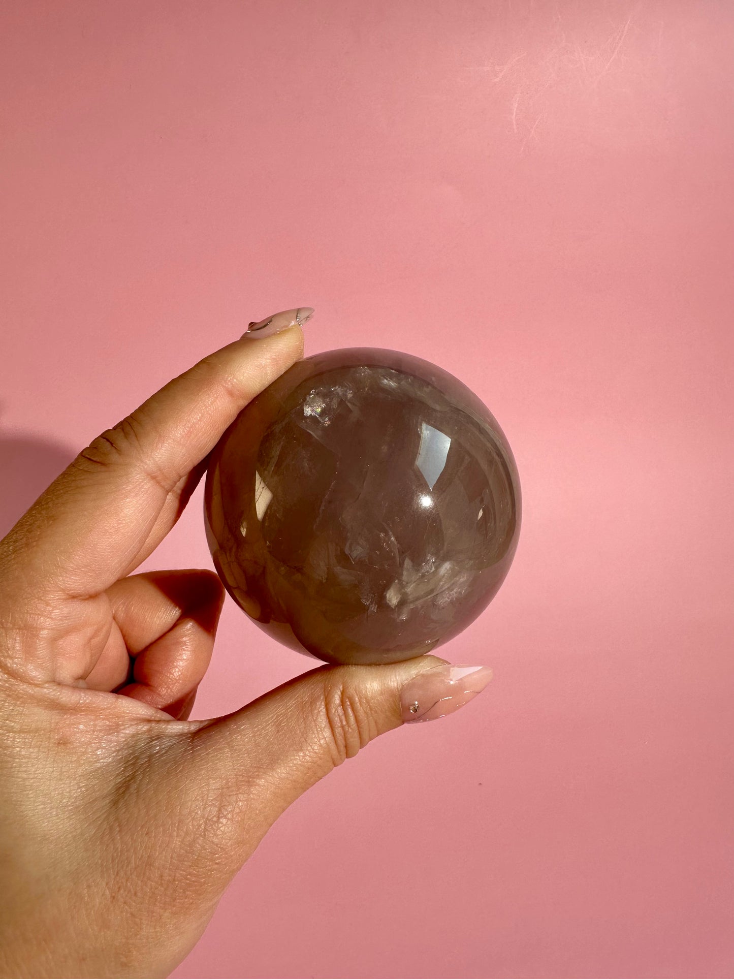 Blue Rose Quartz Sphere – Option A