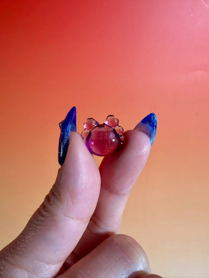 Mini Rainbow Fluorite Crab | Crystal Carving