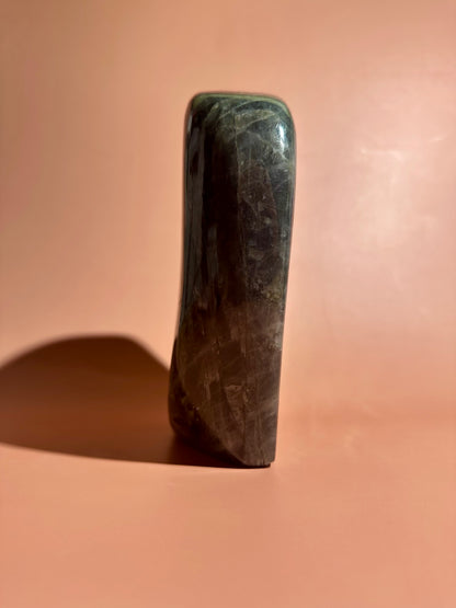 Extra Large Purple Flash Labradorite Standing  Freeform – Option D