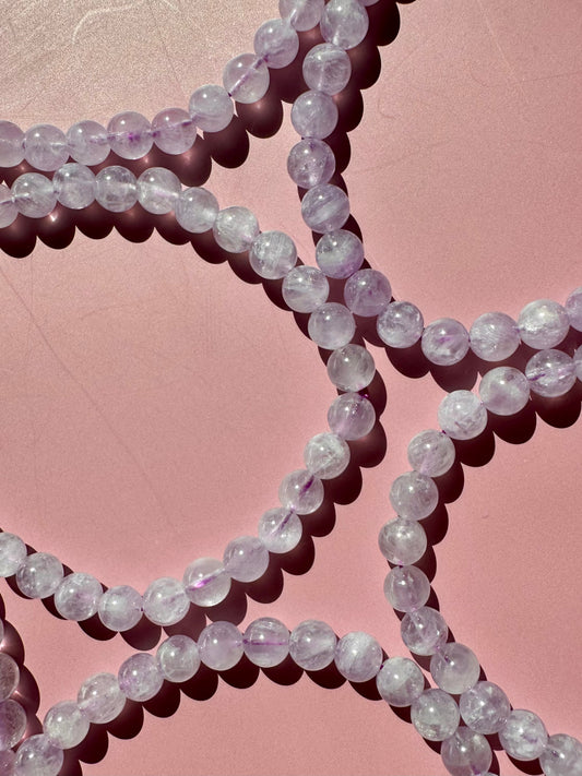 6mm Lavender Jade Bracelet