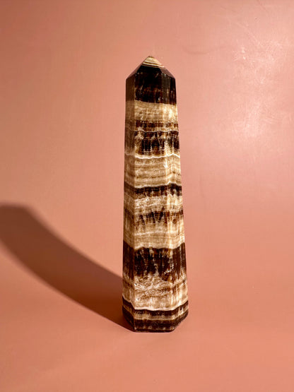 Chocolate Calcite Tower – Option C
