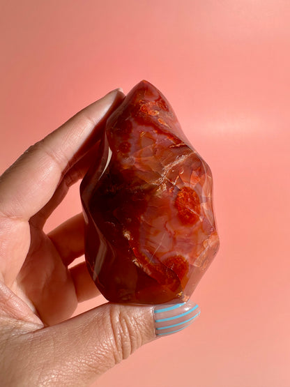 Carnelian Flame – Option D | Strength, Motivation & Grounding Energy