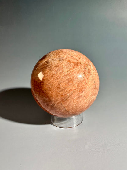 Peach Moonstone Sphere Option B | Premium One-of-a-Kind Crystal
