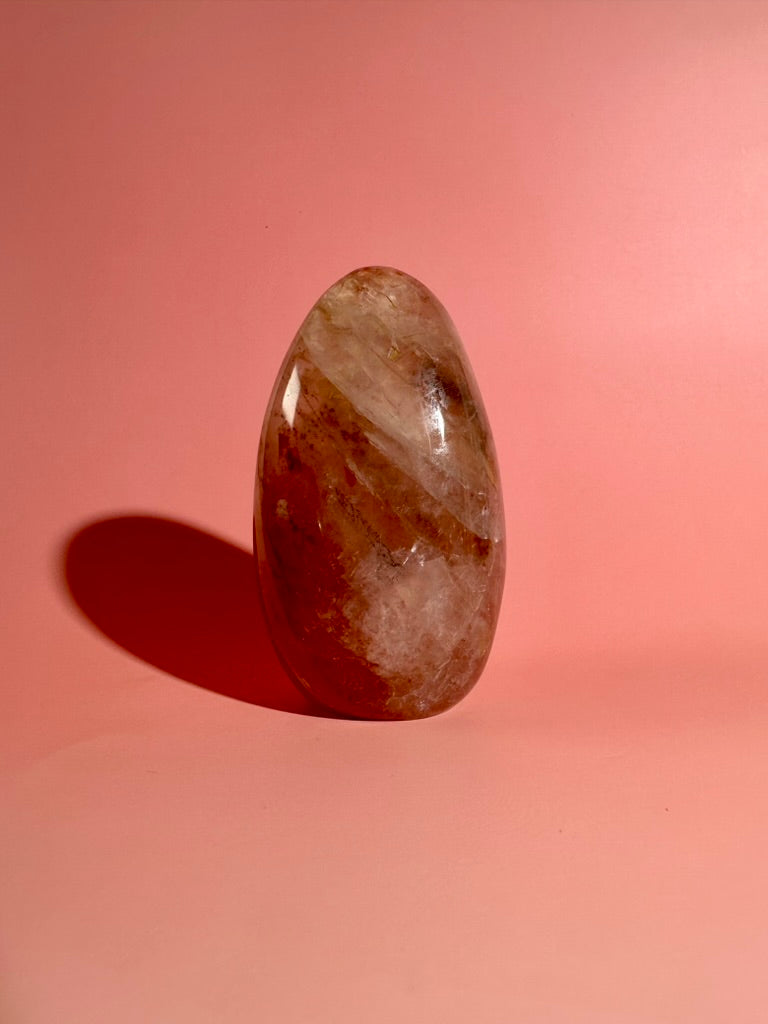 Fire Quartz Standing Freeform Option C | One-of-a-Kind Collector Crystal