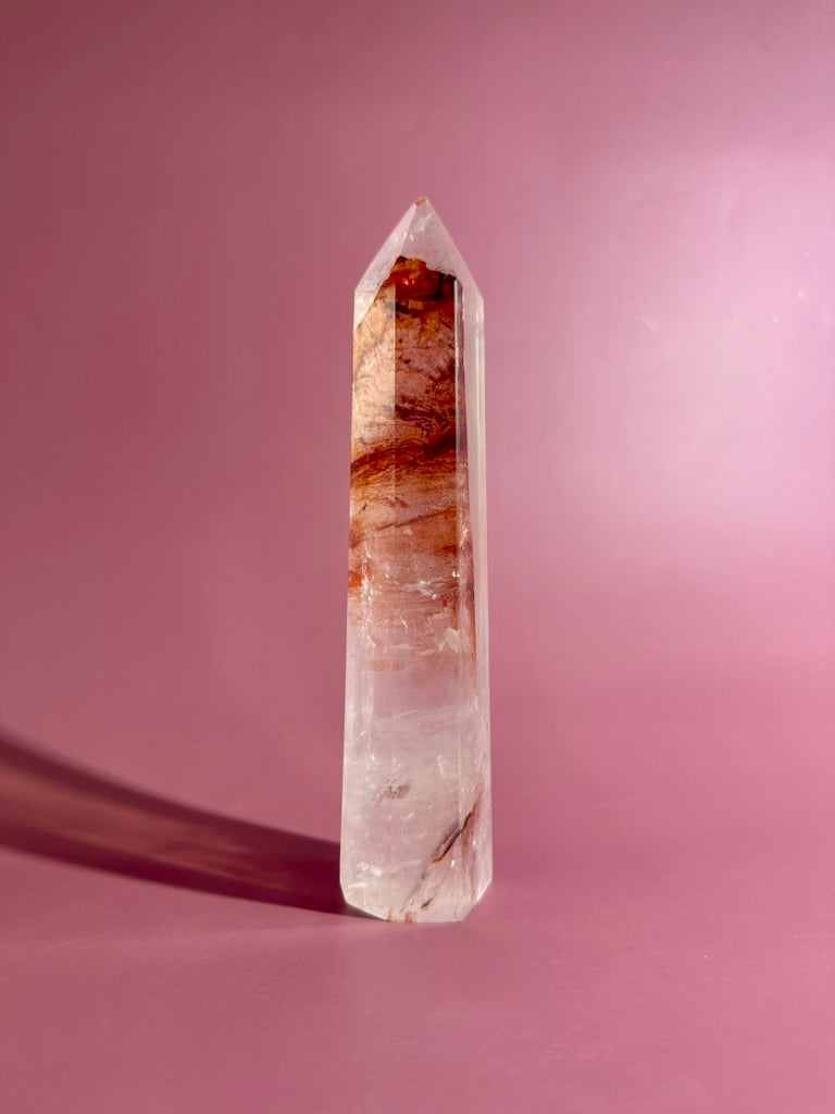 Perfectly Imperfect Fire Quartz Tower – Option D Misfit | Empowerment Crystal