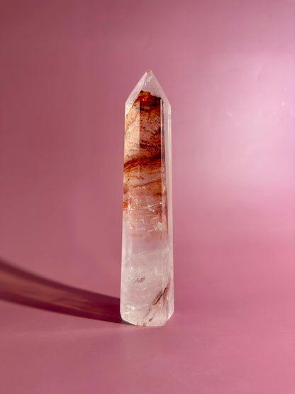 Perfectly Imperfect Fire Quartz Tower – Option D Misfit | Empowerment Crystal